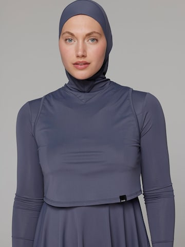 SIYA Swimwear Badpak 'Hijab' in Blauw: voorkant