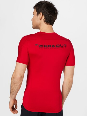 4F - Camiseta funcional en rojo