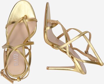 Raid Sandalen met riem 'DANNIE' in Goud