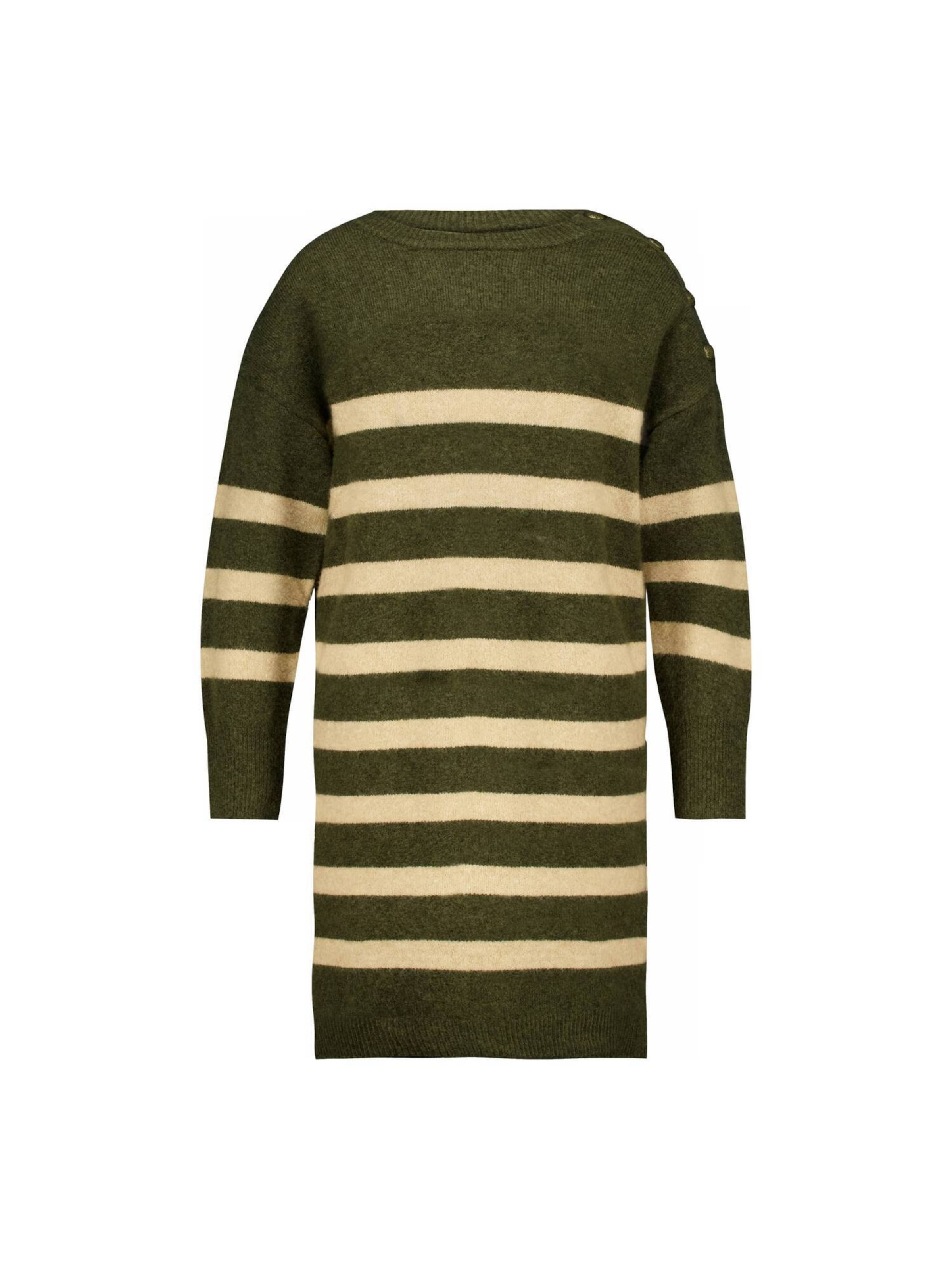 Deeluxe Gebreide jurk 'Nancy' in Groen: voorkant