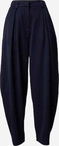 MSCH COPENHAGENBaggy Hlače s naborima - plava boja: prednji dio