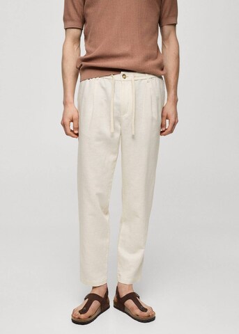 MANGO MAN Tapered Hose 'Romelino' in Weiß: Vorderseite