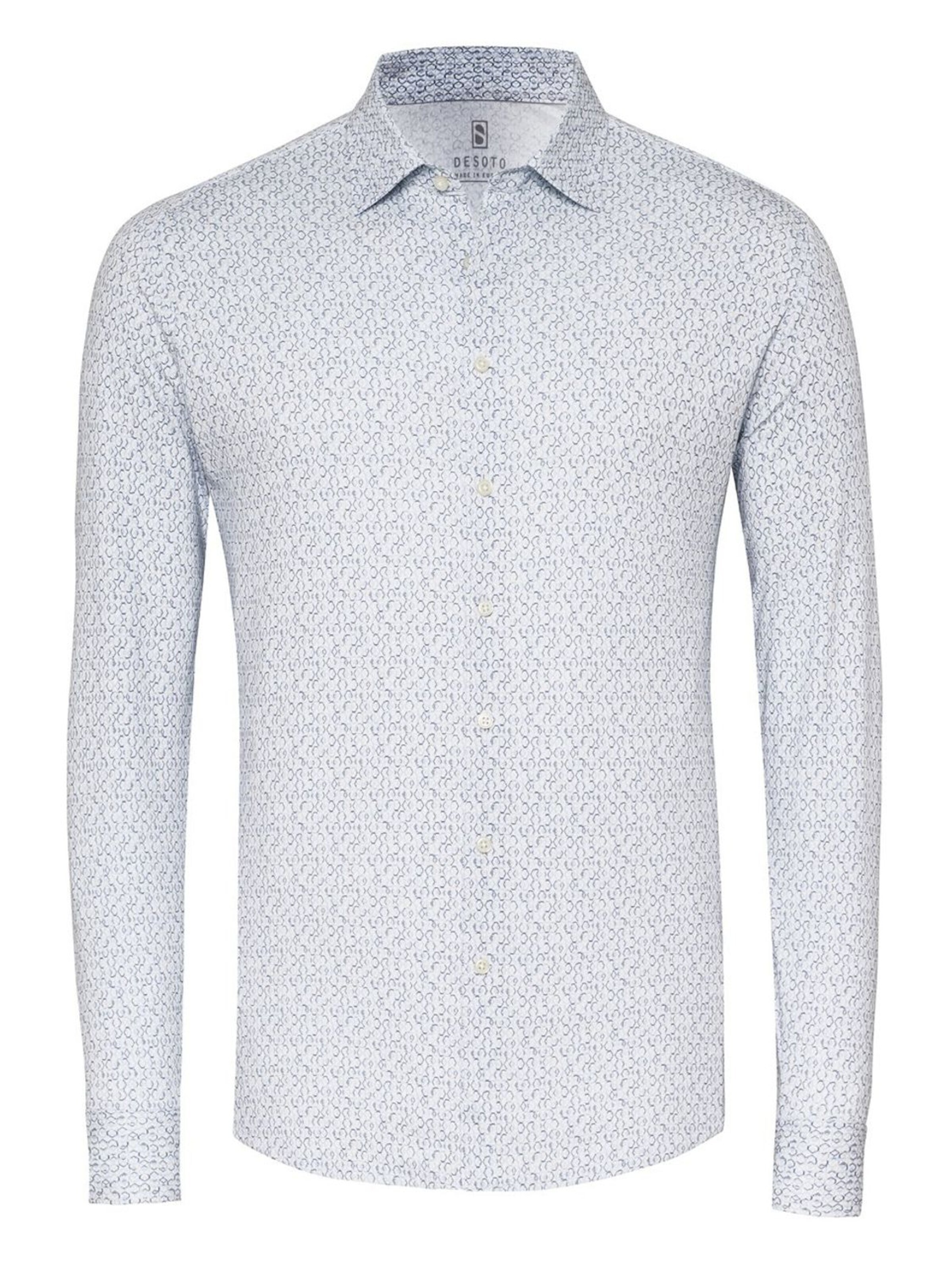 DESOTO Slim fit Overhemd in Blauw: voorkant