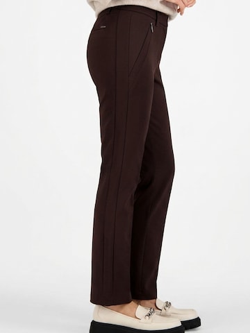 Gardeur Slim fit Trousers 'Zene57' in Brown