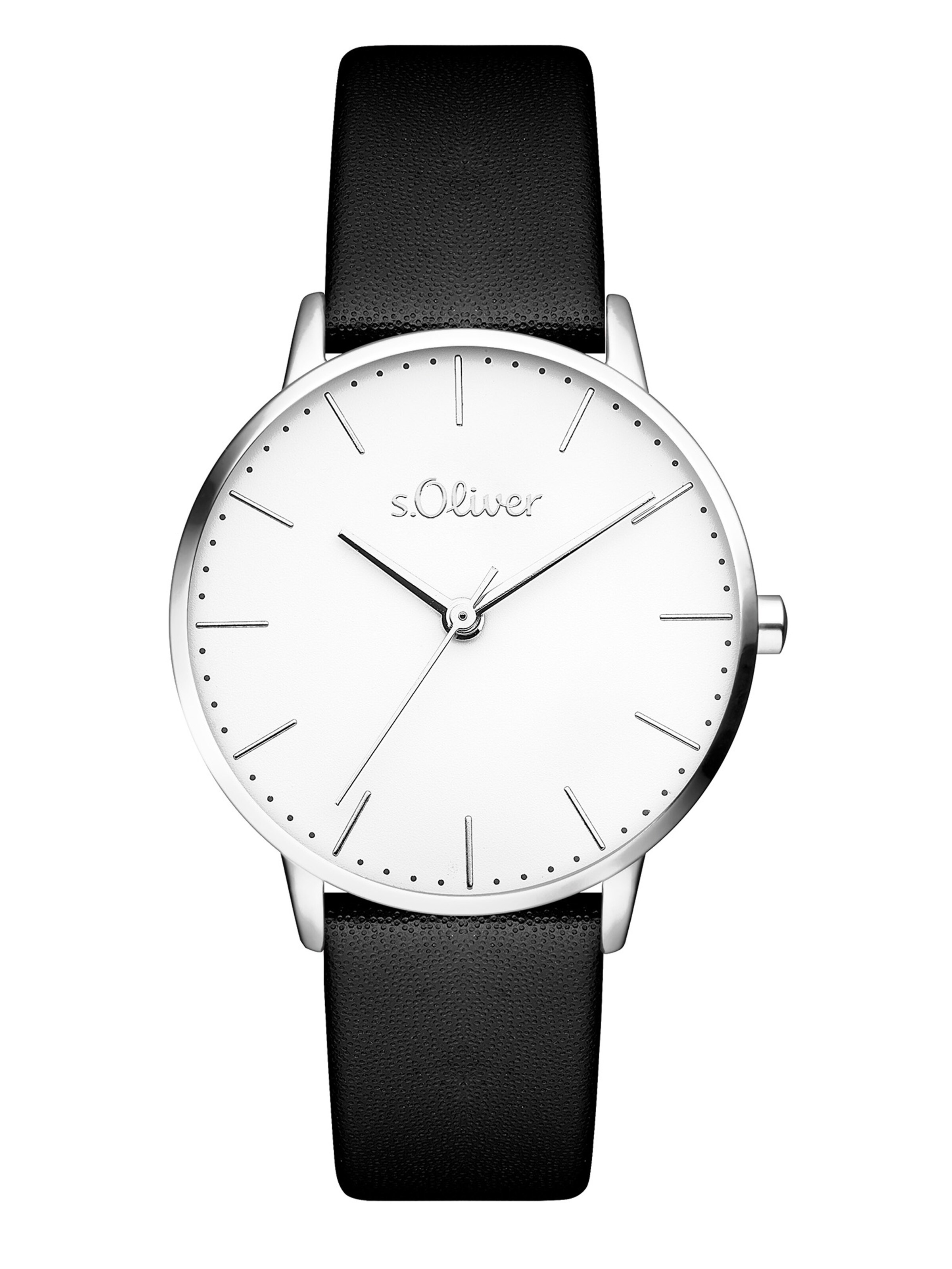 s.Oliver Analog Watch in Black: front