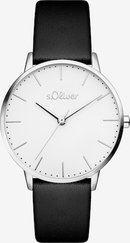 s.Oliver Analog Watch in Black: front