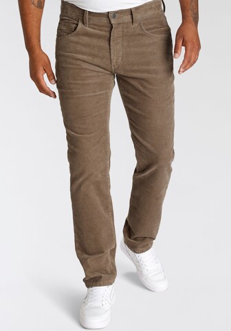 PIONEER Regular Pants in Brown: front