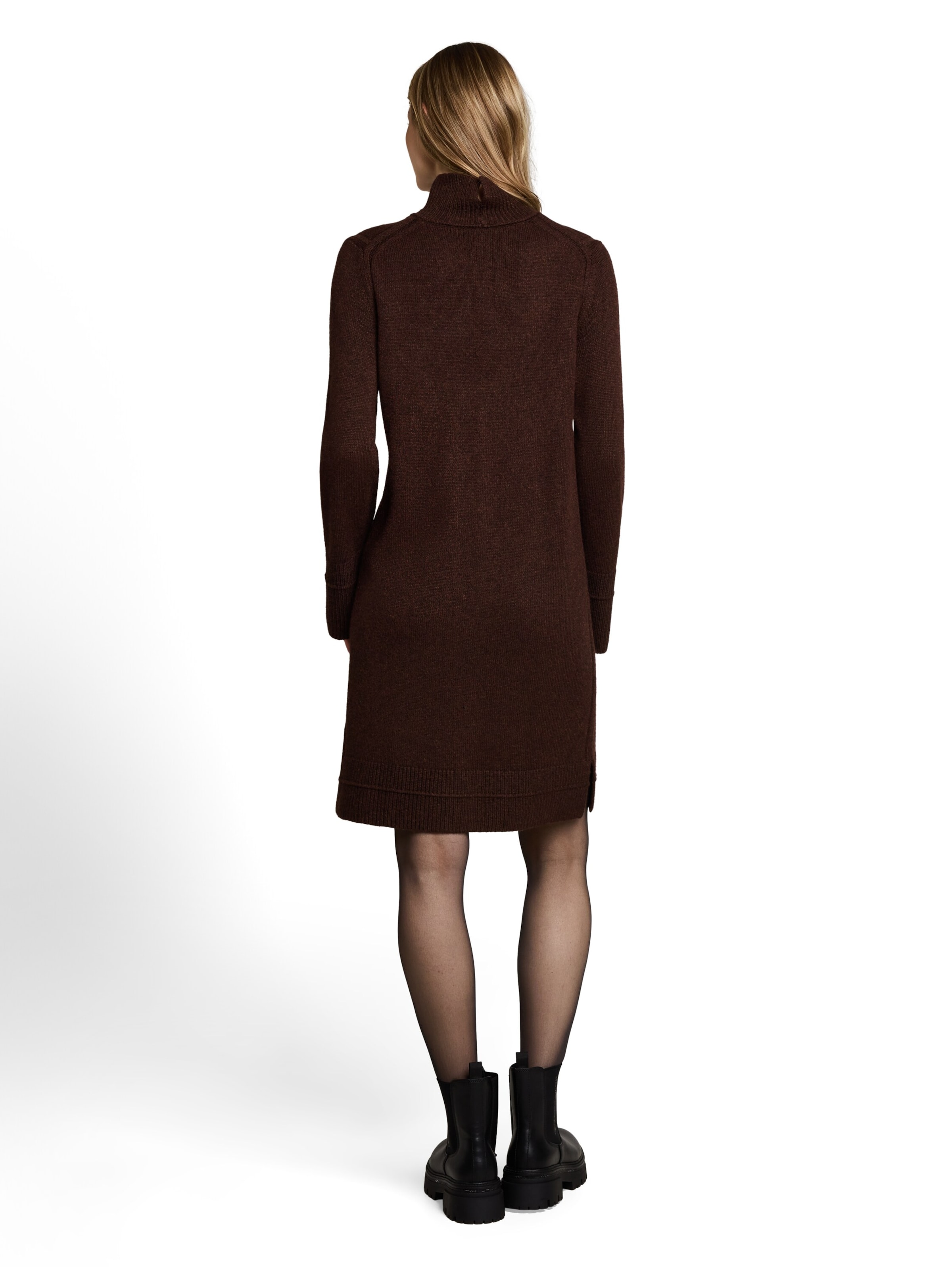TOM TAILOR Kleid in Braun