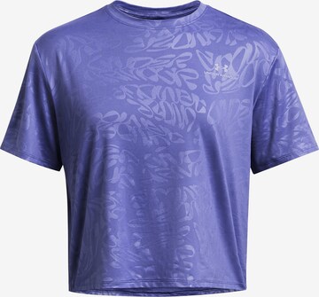 UNDER ARMOUR Functioneel shirt 'RUSH' in Lila: voorkant