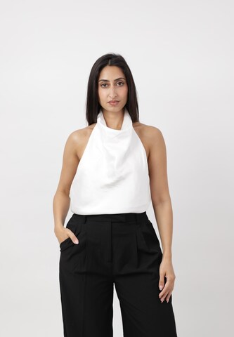 Elara Top in White: front