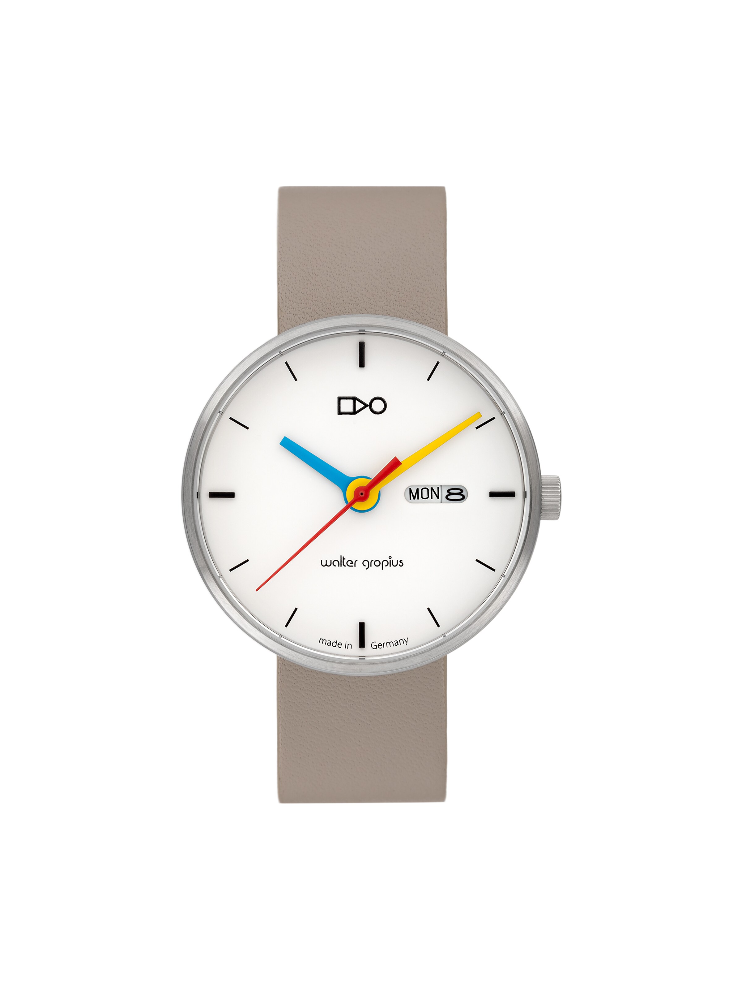 WALTER GROPIUS Analog Watch 'SIMPLEX' in Silver: front