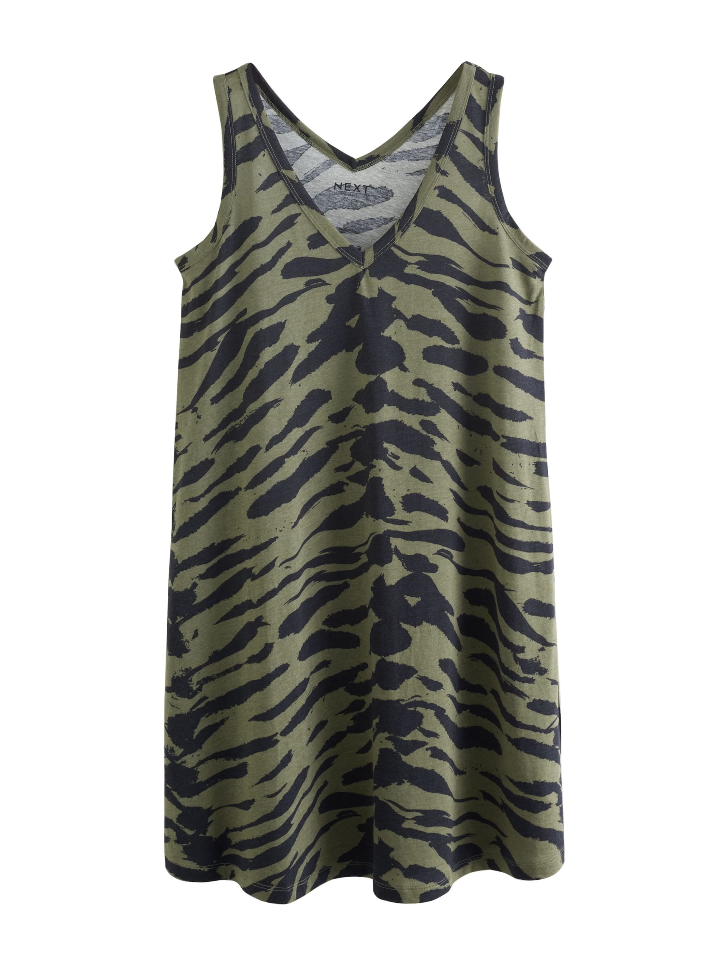 Next Šaty - olivová / čierna, Produkt