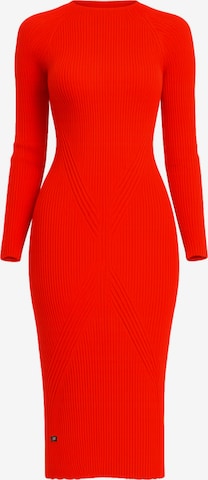 Süel knitwear - Vestido de punto 'Gabi' en naranja: frente
