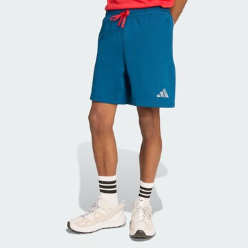 ADIDAS SPORTSWEAR Regular Sportbroek 'Adidas x Marvel Spider-Man' in Blauw: voorkant