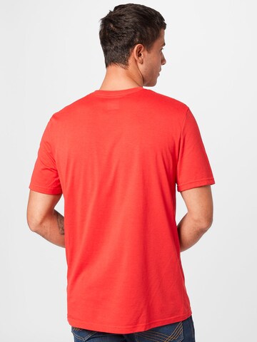 OAKLEY Klasický střih Funkční tričko 'BARK' – červená