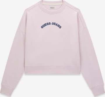 GUESS JEANS Majica | vijolična barva: sprednja stran