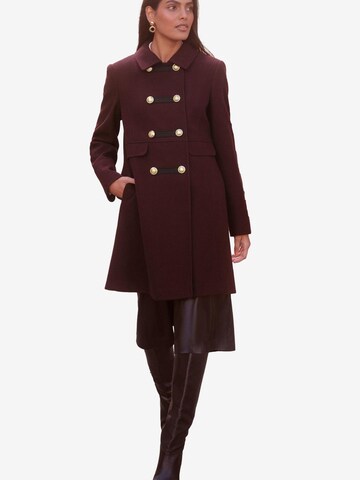 Manteau mi-saison love & roses en rouge : devant