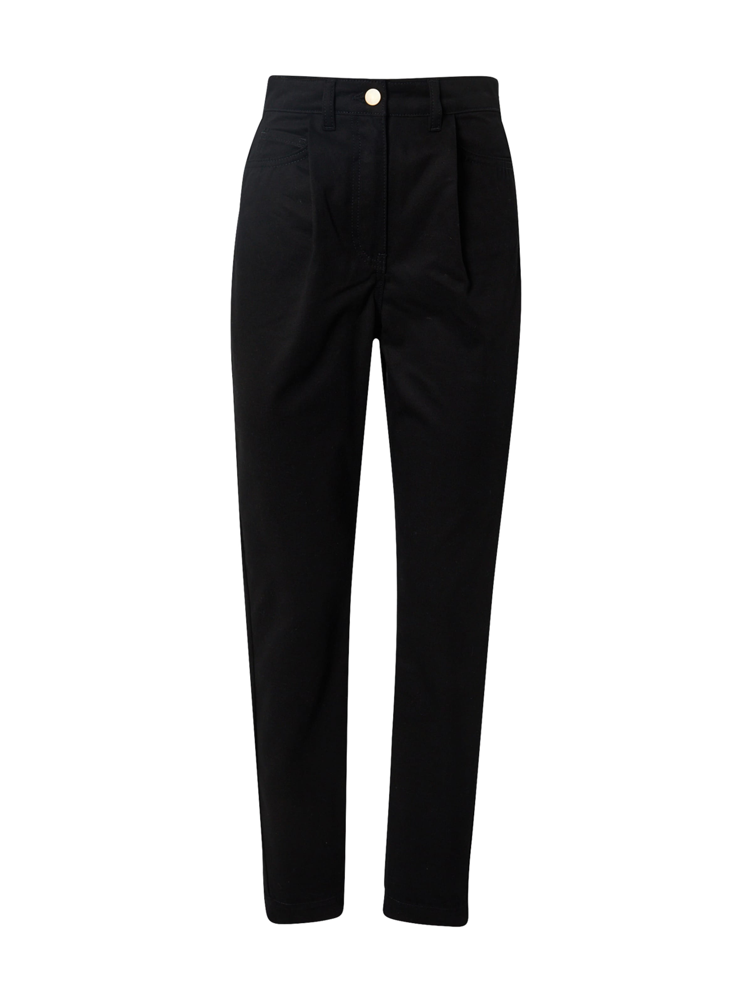 Tapered Pantaloni cu cute 'Rachel Stevens' de la Oasis pe negru: față