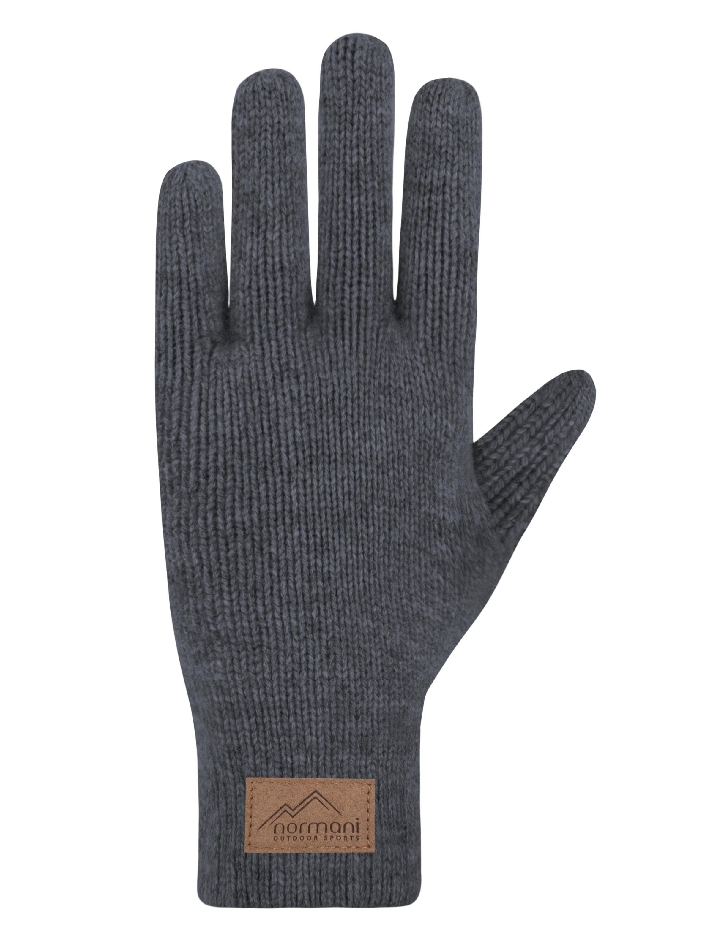 normani Full Finger Gloves 'Malak' in Grey