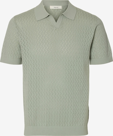 SELECTED Pullover 'SLHLINO' in Grau: Vorderseite