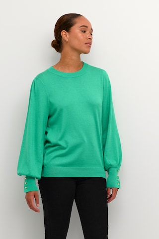 Pull-over 'Izza' Kaffe en vert : devant