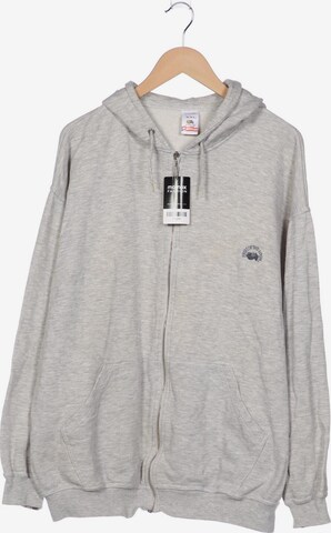 FRUIT OF THE LOOM Sweatshirt & Zip-Up Hoodie in XXL in Grey: front