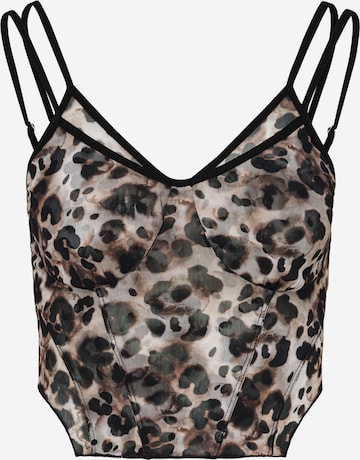 Haut 'Cara' LeGer by Lena Gercke en marron : devant