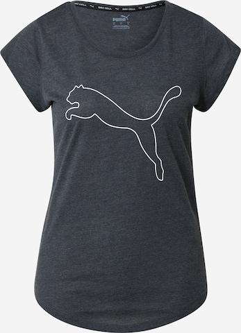 T-shirt fonctionnel 'HEATHER' PUMA en gris : devant