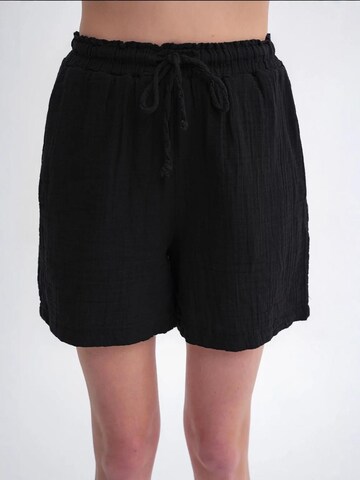 MixRay - Perna larga Calças em preto: frente