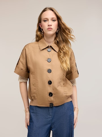 MOTIVI Between-season jacket in Brown