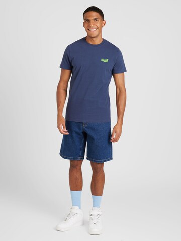 Superdry Shirt 'Essential' in Blauw
