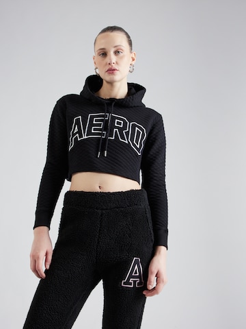 AÉROPOSTALE Sweatshirt in Zwart: voorkant