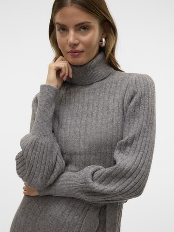 VERO MODA Strickkleid 'AURELIA ' in Grau