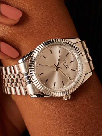 Montre à affichage analogique 'Statement' Lucardi en argent