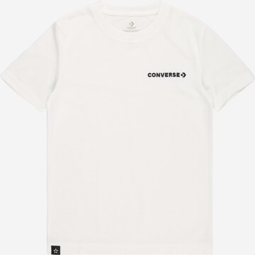 CONVERSE Тениска в бяло: отпред