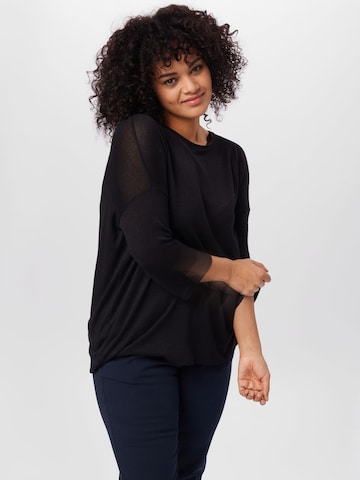 Tricou 'BRIANNA' de la Vero Moda Curve pe negru: față