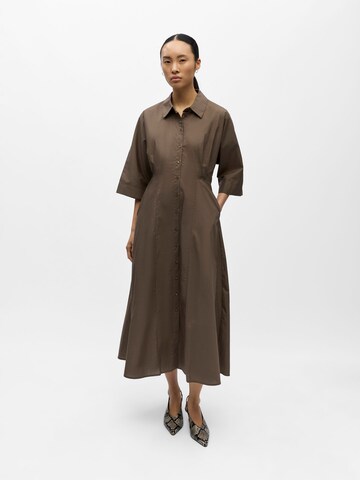 OBJECT Платье-рубашка 'OBJElly Hope' в Коричневый