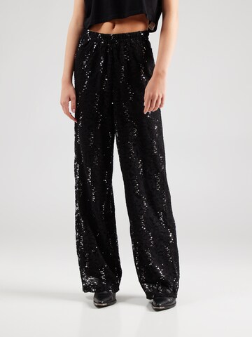 Loosefit Pantalon 'Roxy' PIECES en noir : devant