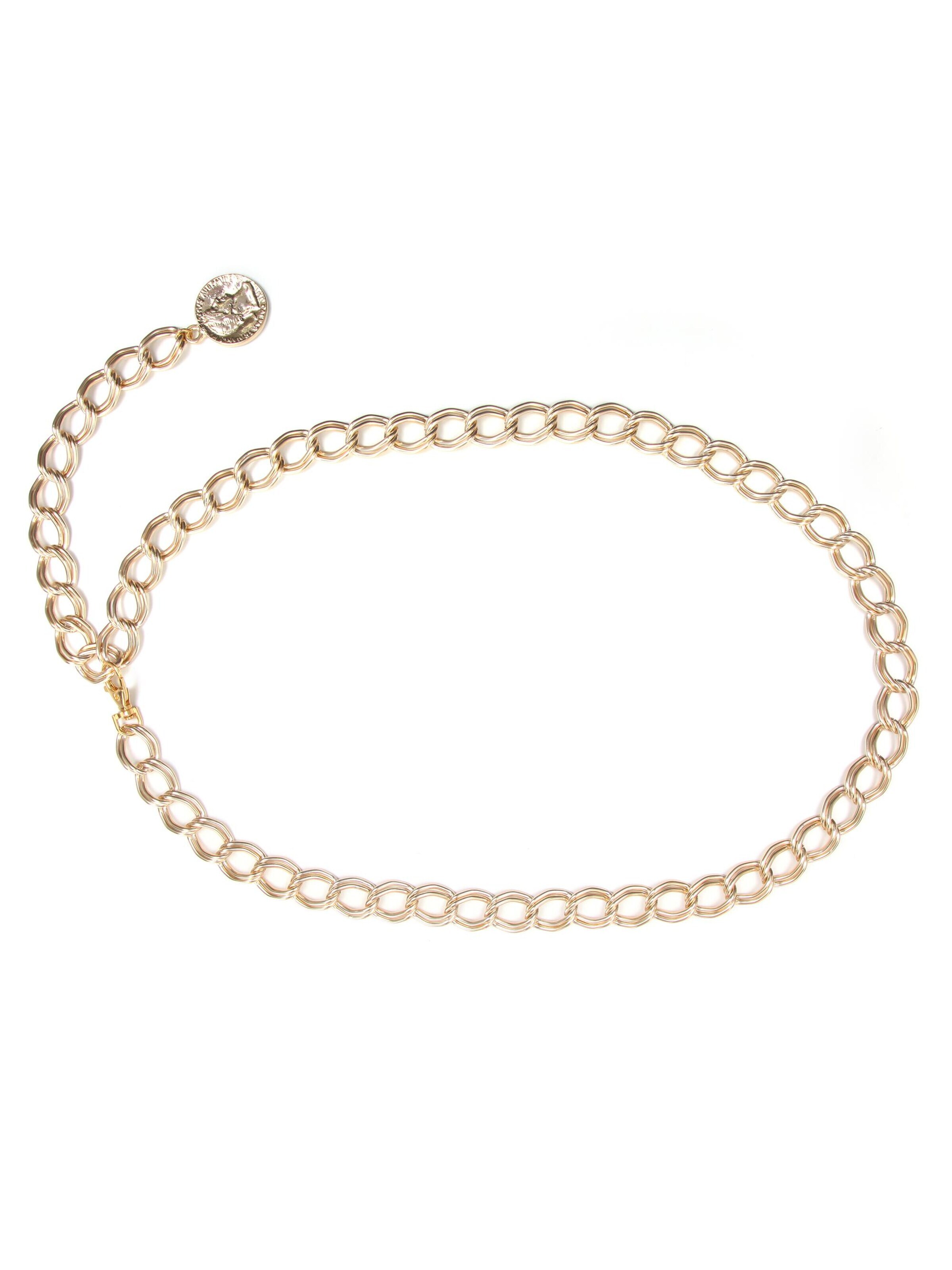 COLLEZIONE ALESSANDRO Belt 'Kora' in Gold: front