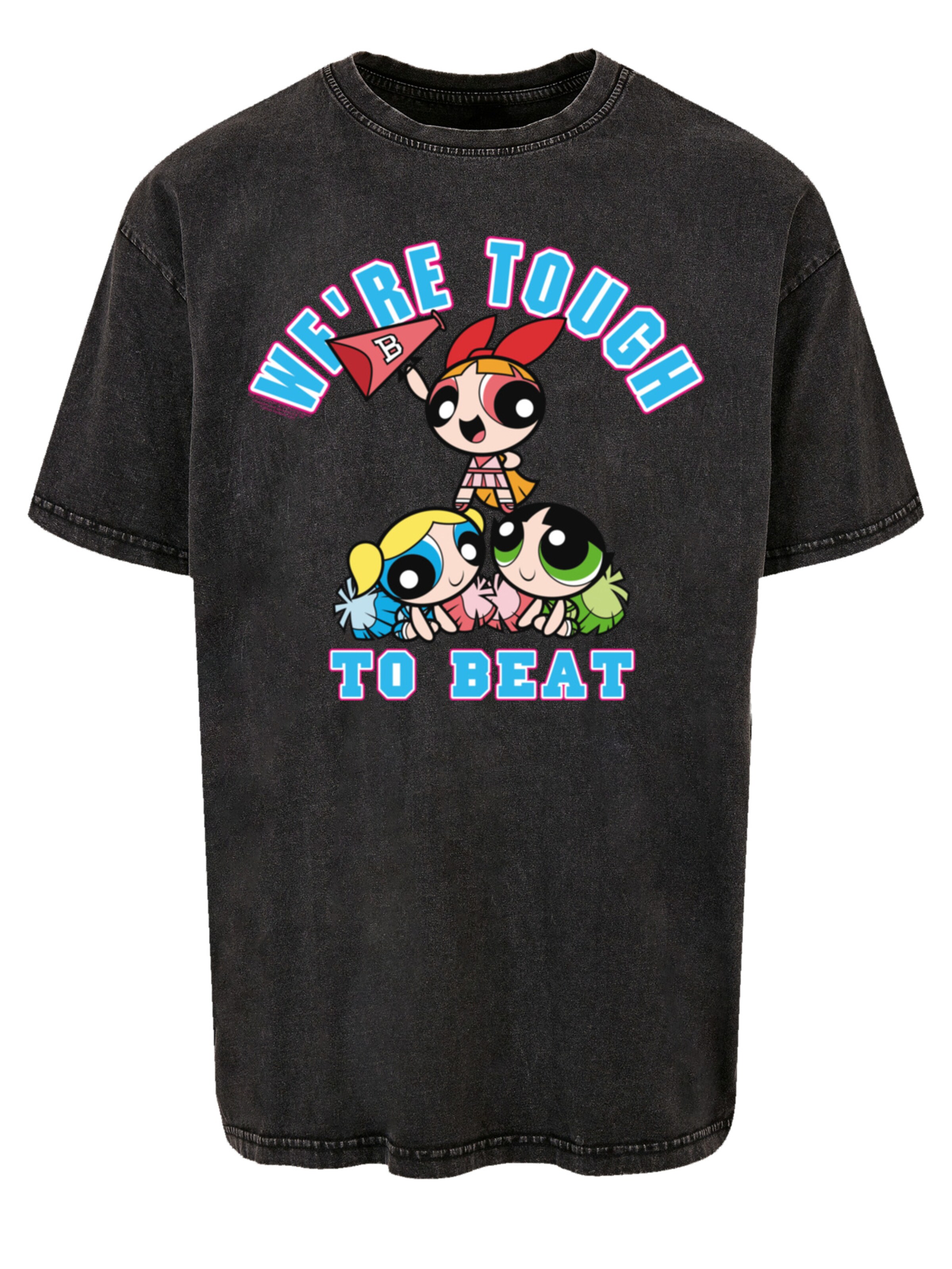 F4NT4STIC Shirt 'Powerpuff Girls Tough To Beat' in Black: front