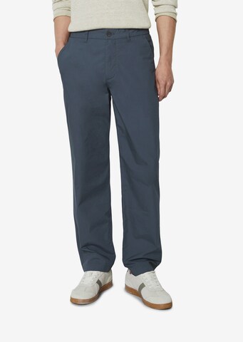 Marc O'Polo Regular Chino 'Bunkris' in Blauw: voorkant