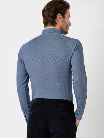 DESOTO Slim fit Overhemd in Blauw