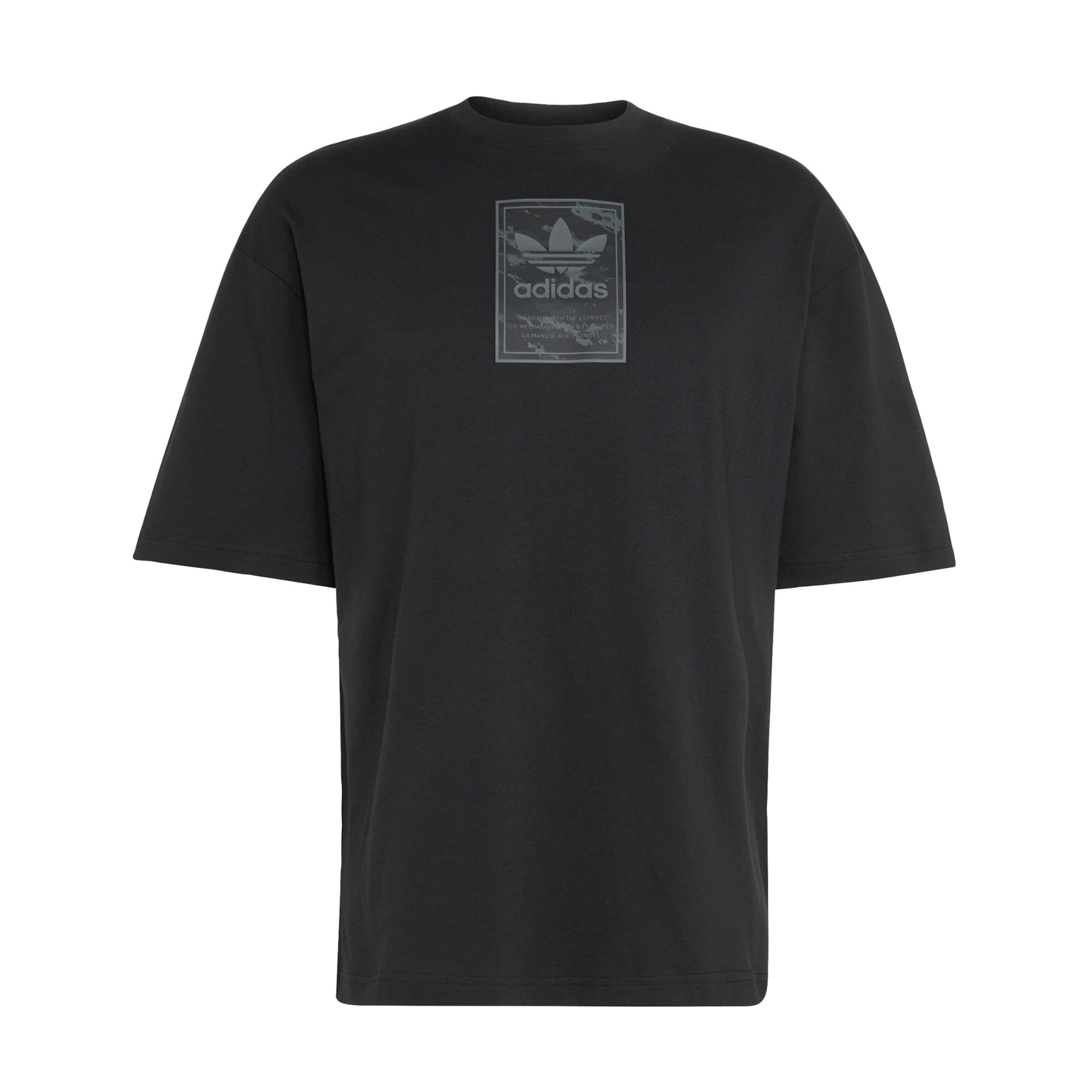 ADIDAS ORIGINALS Тениска в черно: отпред