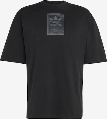 ADIDAS ORIGINALS Тениска в черно: отпред