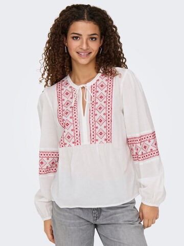 JDY - Blusa 'Lulu' en blanco