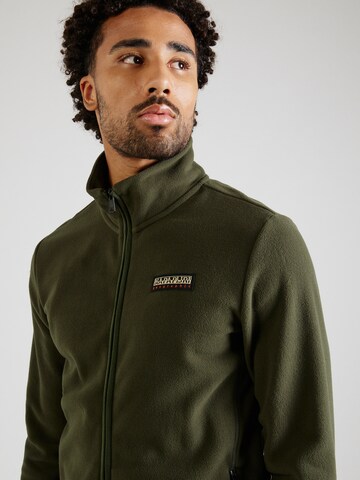 NAPAPIJRI Fleece Jacket 'T-IAATO' in Green