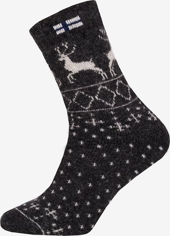 HomeOfSocks Socks 'HOS805' in Grey: front