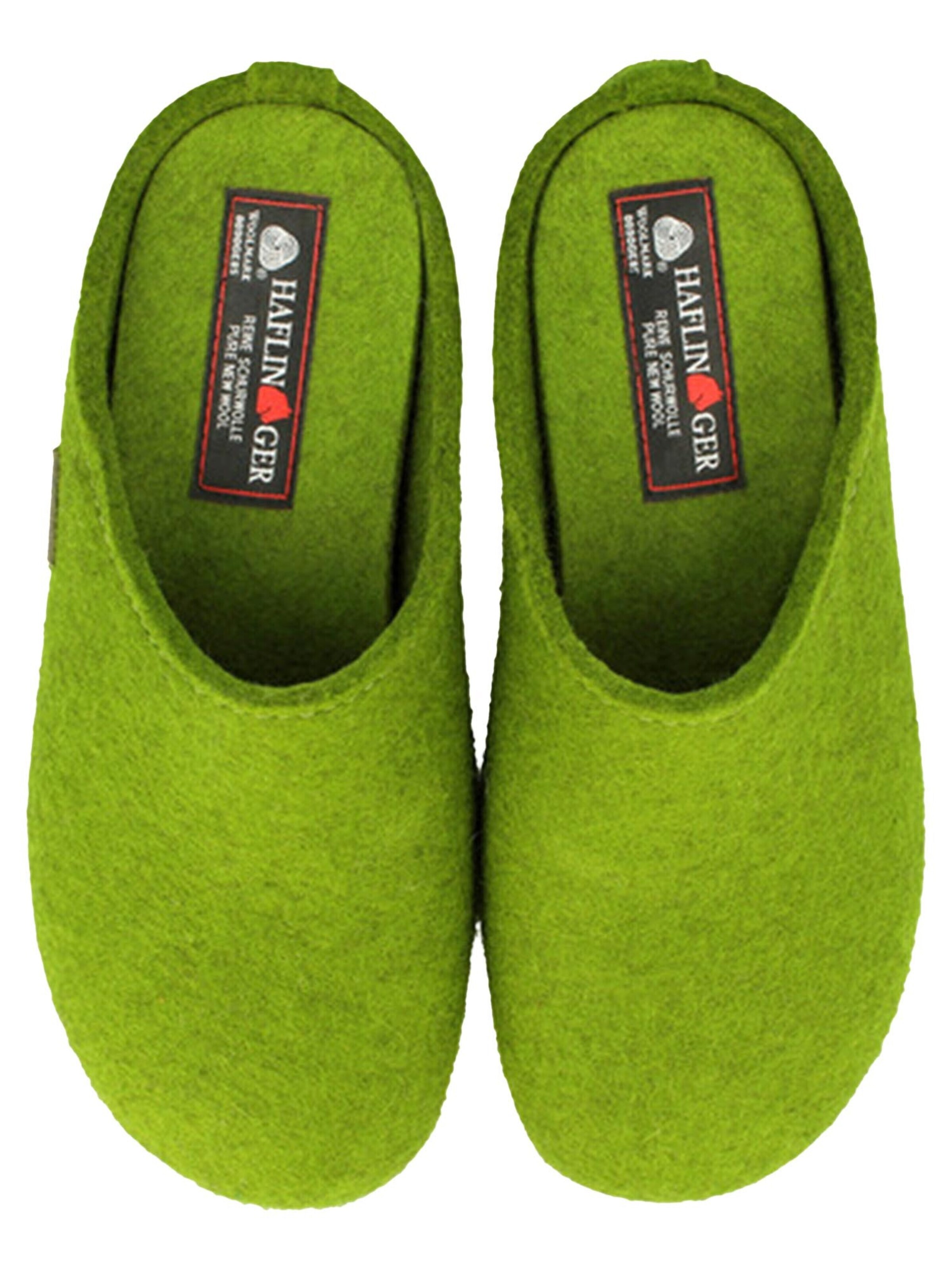 HAFLINGER Huisschoenen 'Everest Fundus' in Groen