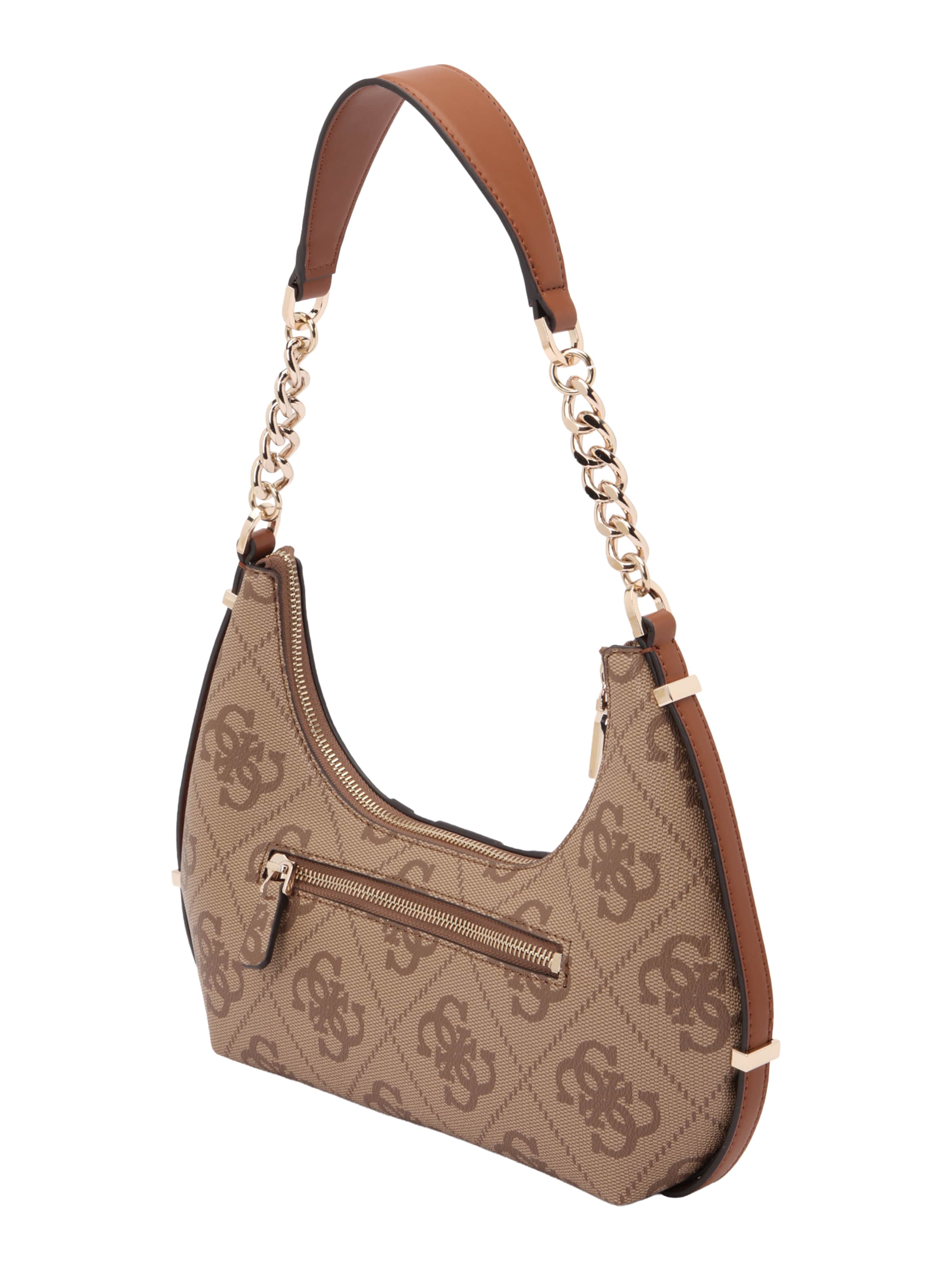 GUESS Torba na ramię 'ERENIA TOP ZIP SHOULDER BAG' w kolorze brązowy