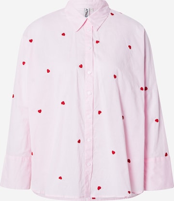 Chemisier 'ONLNEW LINA' ONLY en rose : devant